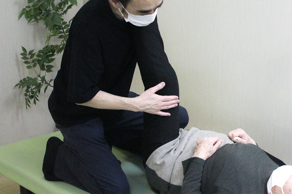 足のリハビリの様子