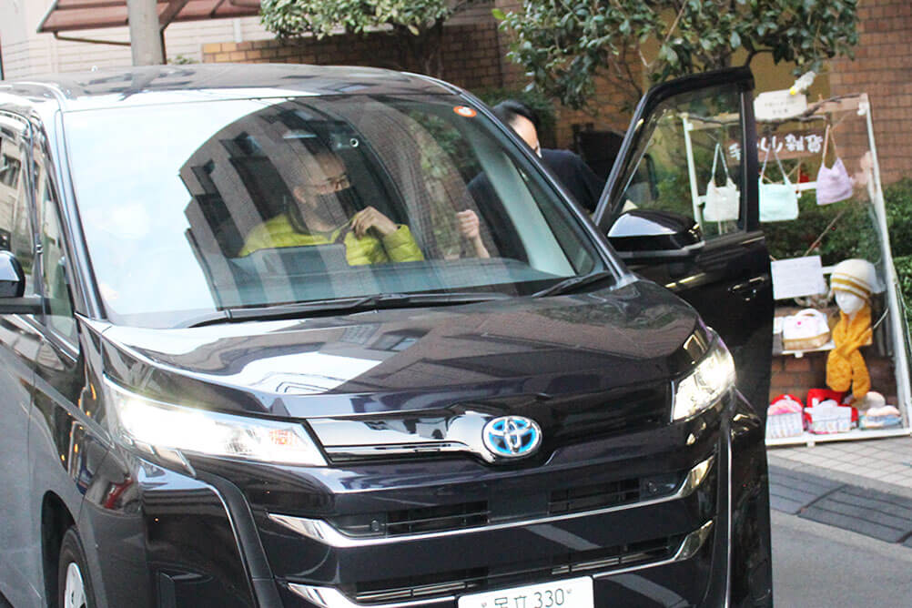 帰宅の送迎の様子