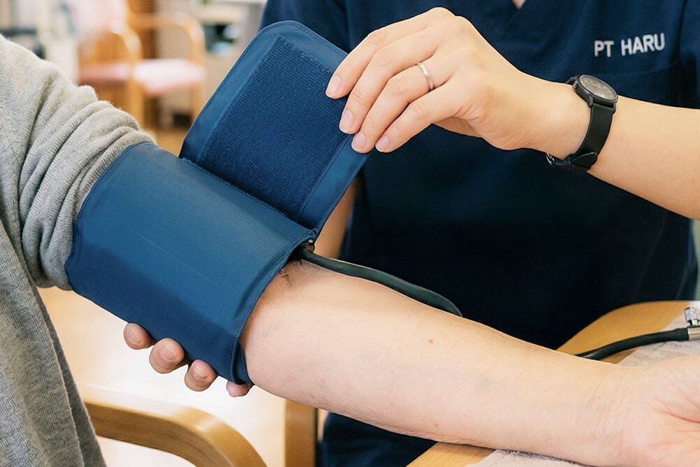 バイタルチェックの様子